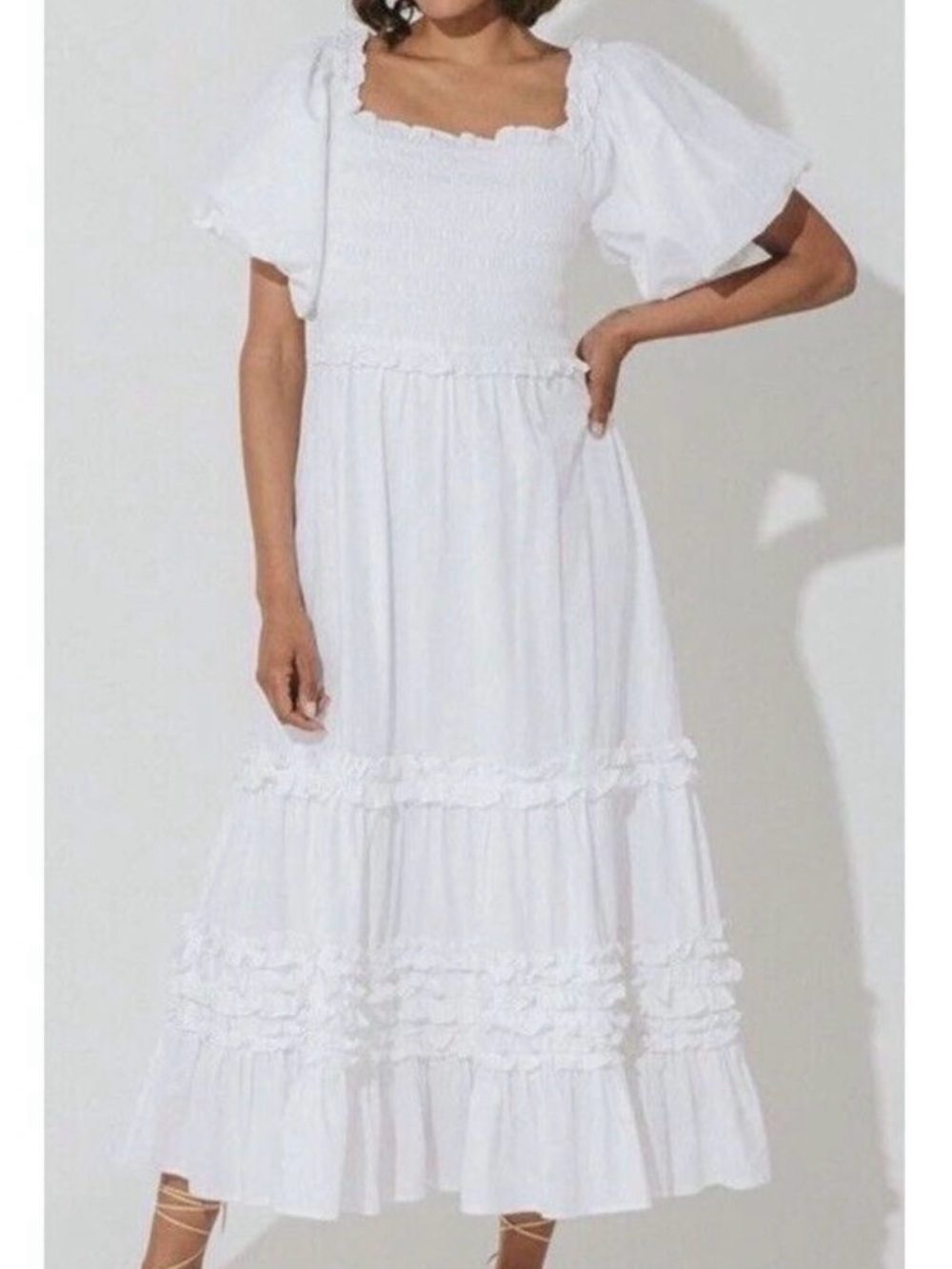 Cleobella Cherith Midi Peasant Dress